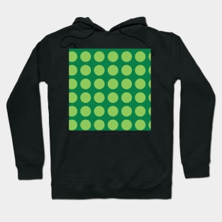 Green Polka Dots Seamless Repeat Pattern Hoodie